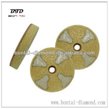 3''-27'' diamond fiber pads can be used on most common floor surfaces